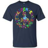 PEACE SIGN - CLASSIC FIT HIPPIE T SHIRT_Black