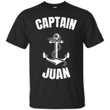 Captain Juan T-shirt Personalized Boat Captain Shirt_black=