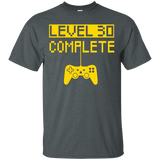 Level 30 Complete Funny Video Games 30th Birthday Gift Shirt