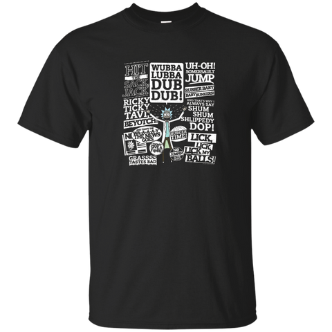 Rick's Catchphrases - Rick and Morty_Black