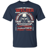 I'm A Welder T-shirt Skull Old Style