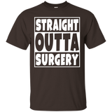 Straight Outta Surgery Tee Shirt Get Well Gift_Black