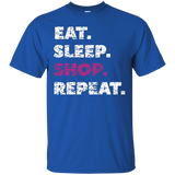 Shopaholic Shirt Eat Sleep Shop Repeat TShirt Christmas Gift_Black