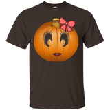 Cute Halloween Pumpkin Gal T-shirt_black