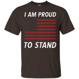 I Am Proud To Stand I Don't Kneel Flag Tee_black