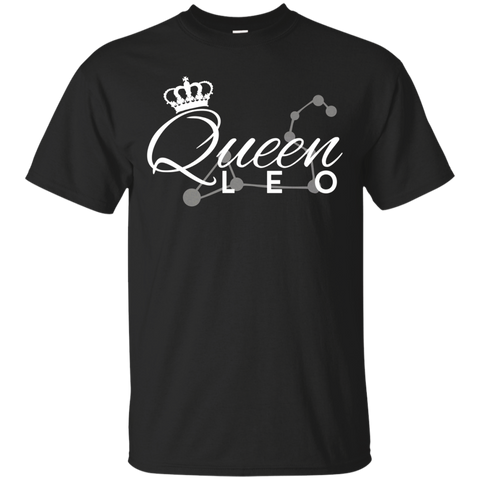 Queen Leo T-Shirt Zodiac Sign_Black