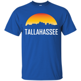 Tallahassee Florida Sunset Skyline Silhouette T-Shirt_Black