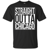 Straight Outta Chicago T-Shirt Image_Black