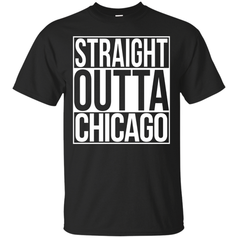 Straight Outta Chicago T-Shirt Image_Black