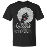 Womens Black Queens Are Born In September - Birthday S3 T-shirt_Black