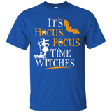 Halloween It's Hocus Pocus Time Witches Shirt Funny Hallowee_black=