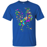 Roosters Rule Abstract Tshirt Tee_Black