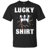 Lucky Bowling Fun Gift T-shirt Darks