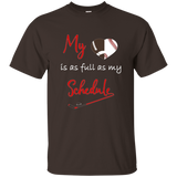 Heart Is Full As My Schedule Football Baseball Hockey Tshirt_black=