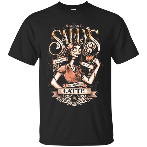 Ragdoll Sally Pumpkin Funny Halloween Men Women T Shirt_Black