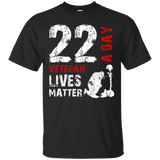 22 A Day Veteran Lives Matter T-shirt - Veterans Day Shirt_black