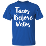 Taco Before Vatos Funny T-Shirt_Black