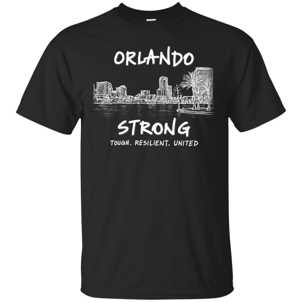 Orlando Florida Strong Resilient United Love T Shirt_Black