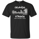 Orlando Florida Strong Resilient United Love T Shirt_Black