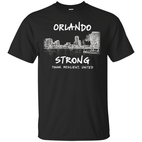 Orlando Florida Strong Resilient United Love T Shirt_Black