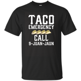 Taco Emergency Call 9 Juan Juan Funny Mexican Food T Shirt_asphalt=