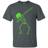 Sketelon Dabbin Neon Glow Color Women Men T Shirt_black=