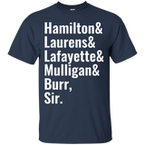 Laurens Lafayette Mulligan Hamilton Burr Shirt