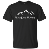 Womens Mountain Mama Shirt for Outdoor Lovers and Hiking Moms_Black