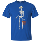 Trick Or Treat Cowboy Skeleton Halloween T-shirt_black=