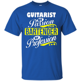 Guitarist By Passion Bartender By Profession T Shirt_black