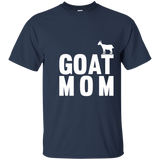 Womens Goat Mom Funny Goat T-Shirt - Goat Mother Shirt_Navy