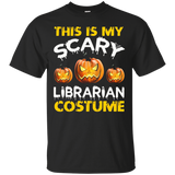 This is My Scary Librarian Costume Halloween shirt_Black