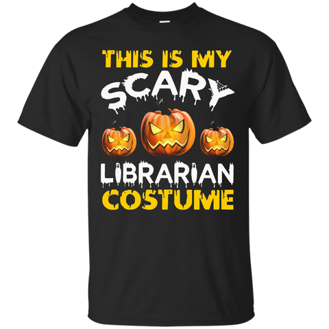 This is My Scary Librarian Costume Halloween shirt_Black