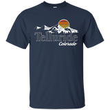 Skiing Telluride Colorado Mountain Lover T-shirt_Black