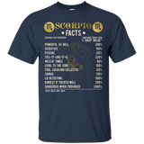 Scorpio Facts T-Shirt Scorpio Awesome Horoscope_Black