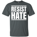 Resist Hate Political Protest Anti Racism Equality T-Shirt_Black