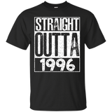 Straight Outta 1996 T-Shirt Cool Gift for Birthday 21st_Black