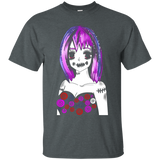 Zombie Anime Girl Funny Cool Novelty T-Shirt_Black