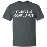 Silence is Compliance Anti Nazi Anti Trump T-shirt_Black