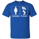 Weight Lifting - Your Woman - My Woman T Shirts Parents' Day_black