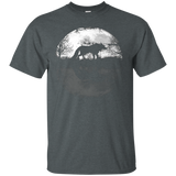 Lone Wolf Moon Wolf T-shirt Vu_black=