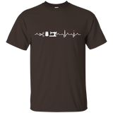 Shirt Quilts - Quilting Heartbeat Tee Shirt_Black
