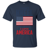 I Don't Kneel Because I Love America Usa Flag T Shirt_black