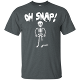 Oh Snap - Funny Skeleton Halloween T Shirt_Black