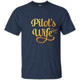 Cute Pilot's Wife Shirt, Pilot Family Aviation Mom Gift_navy=