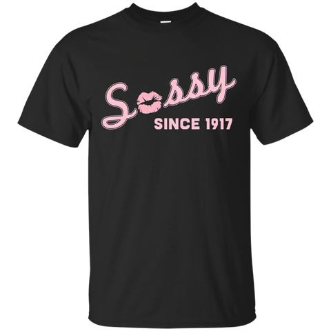 Sassy Since 1917 T-Shirt 100 Yrs old 100th Birthday Gift_Black