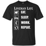 Lineman Life- Eat Sleep Work Repeat