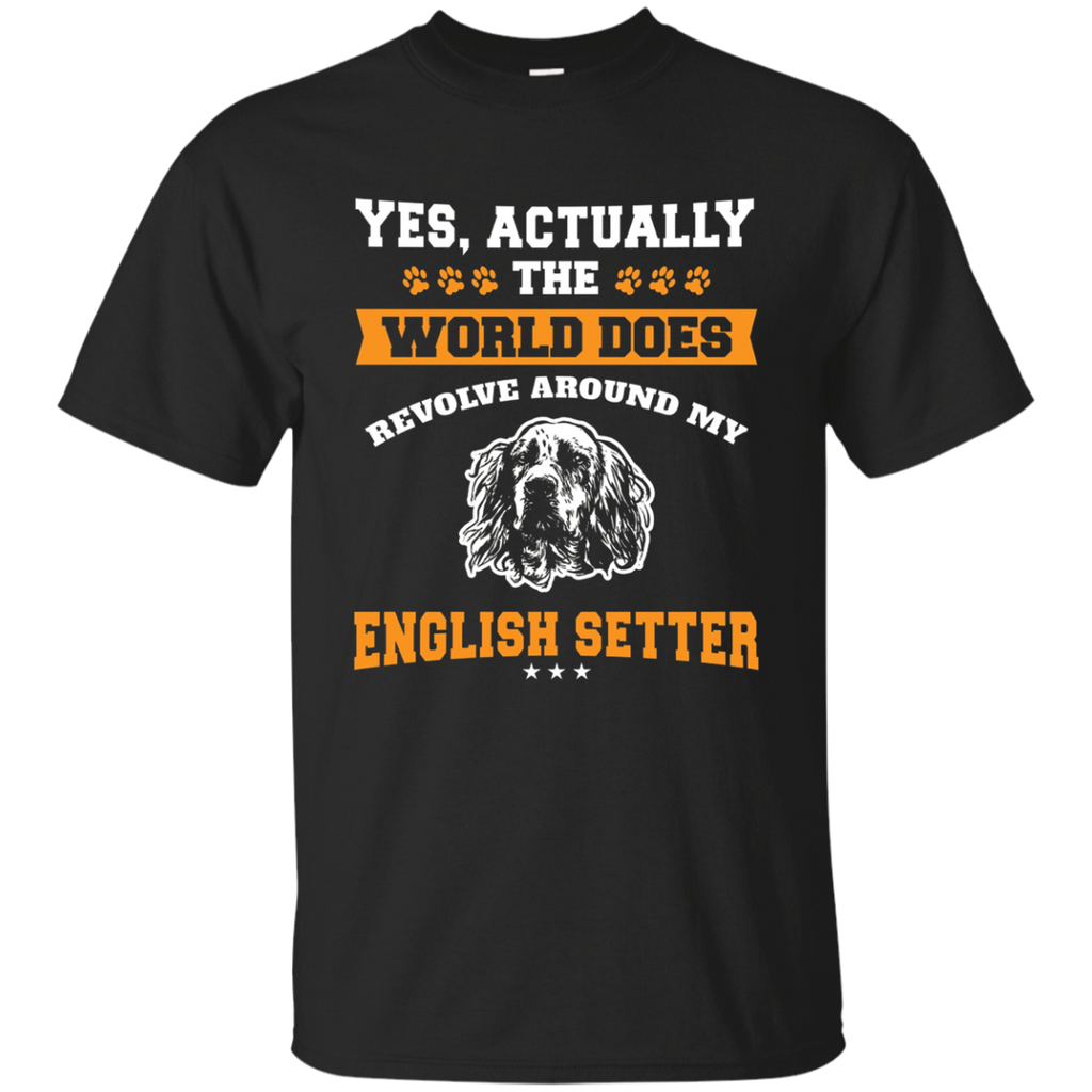The World Arounds My English Setter T-Shirt_Black