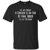 Chicken Or Egg T Shirt - Funny Which Came First Tee_black=