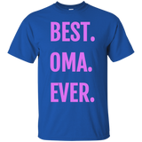 Womens Best Oma Ever T shirt Grandma, German Dutch Grandmother Gift_Black